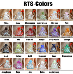 [100PCS]7*9cm white packaging organza gift bags wholesale